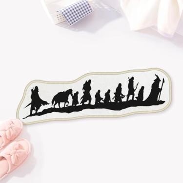 Imagem de Allenjoy Tapetes de banheiro Epic Journey de 79,2 cm x 27,7 cm, tapete de banho antiderrapante lavável