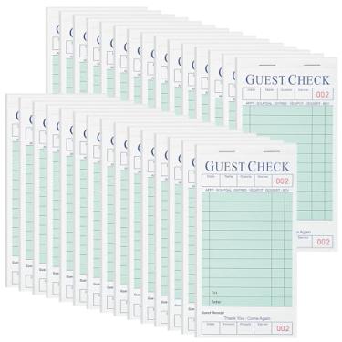 Imagem de XKDOUS Pacote com 12 livros de servidor, blocos de notas de servidor, livros de verificação de convidados para servidores, blocos de notas de garçonete para restaurantes, total de 600 pedidos