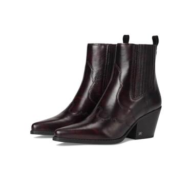 Imagem de Sam Edelman Bota feminina West Western, Merlot, 36