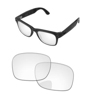 Imagem de PapaViva Lentes de substituição compatíveis com óculos inteligentes Ray-Ban Meta Wayfarer (Gen 2) RW4012 50 mm HD transparente não polarizado