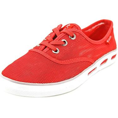 Imagem de Columbia Vulc N Vent Tênis feminino de malha de renda, Hibisco vermelho/cinza frio, 8.5