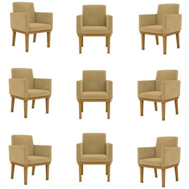Imagem de Kit 9 Poltronas Reforçada capuccino