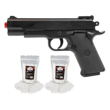 Imagem de Pistola De Airsoft Vg 1911 Short V92 Mola 6mm Rossi + 2000bb