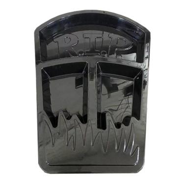 Imagem de Petisqueira De Plástico Lápide Rip Halloween Preto