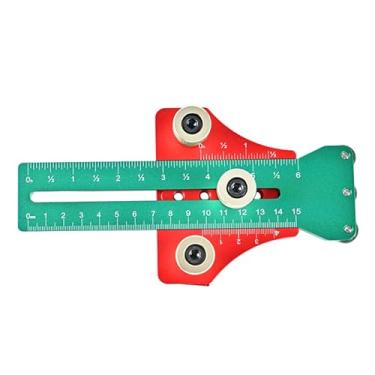 Imagem de Generic Gabarito para serra de mesa, guia de rolos para serra, gabarito estendido para cortes finos em tiras estreitas, Verde