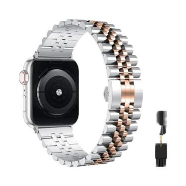 Imagem de Pulseira De Aço Inoxidável Para Apple Watch Ultra 49mm 45mm 41mm 44mm 