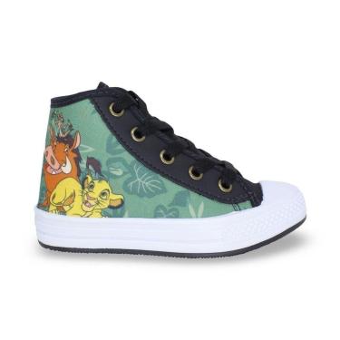Imagem de Tênis Disney Rei Leão Cano Alto Infantil - Verde 34-Unissex