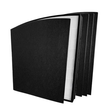 Imagem de BreshAir Filtro de substituição HEPA True compatível com Hunter HP800 série de purificador de ar de console grande para várias salas, 1 filtro H13 HEPA e 4 pré-filtros, compare com a peça # H-HF800-VP