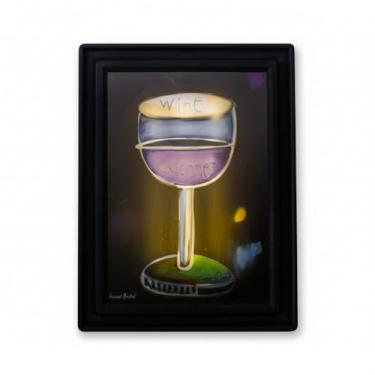 Imagem de Quadro Iluminado Wine Time, Polietileno e Polipropileno, 54x41,5x5,5cm, LED Bivolt, Preto, Luciano Martins