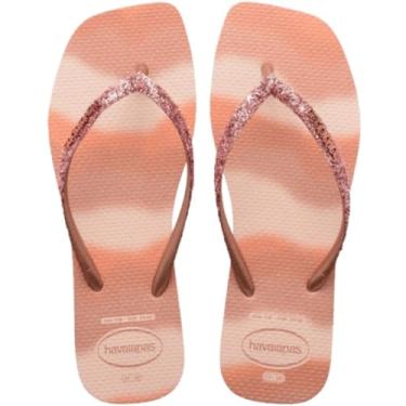 Imagem de Chinelo Havaianas Feminino Quadrado Com Glitter Square Party (Rosa Ballet, BR, Adulto, Faixa Numérico, M, 33, 34)