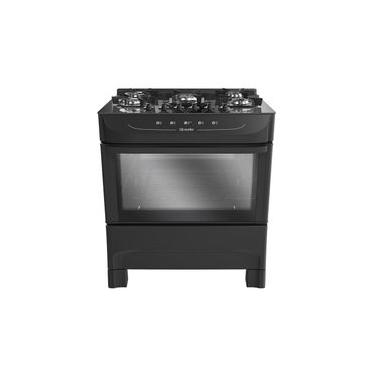 Imagem de Fogão De Piso Mueller 5 Bocas Mesa De Vidro Preto MFV5BB - Bivolt Bivolt