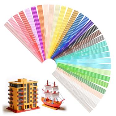 Imagem de Refil de filamento de impressão 3D em 32 cores, 160 peças de diâmetro, 2,5 mm, caneta de impressora 3D recarrega cada fio de 15 cm com cor brilhante baixa temperatura adequada para refis de filamento