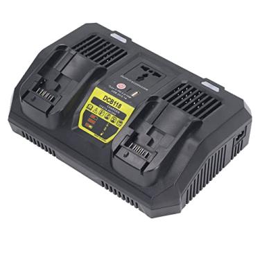 Imagem de Generic Mantenedor de Bateria de íon-lítio, Função de Inversor 100-240V PD3.0 18W Tipo C USB 5V 2.1A Carregador de Bateria, 12V 14,4V 20V (Plugue EUA 100 a 240V)