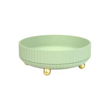 Imagem de Fruteira Prato de frutas cor pura tigela de frutas placa decorativa placa de lanche doméstico prato de doces prato de frutas verde Decoração de mesa