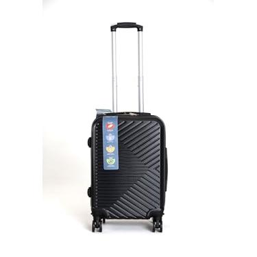 Imagem de Mala de Viagem 23 kilos - ABS, 76x49x30 cm, Rodas 360 Graus, Alça Telescópica, Fecho com Segredo, Cinta Interna (Preto)
