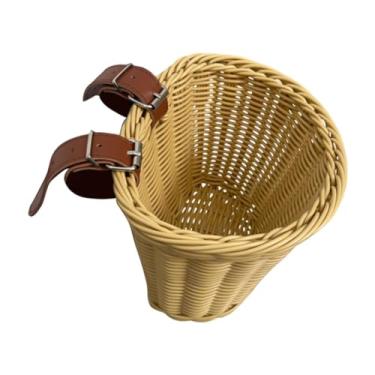 Imagem de Pegciuho Casquete de bicicleta infantil Basquete de decoração frontal cesto de cesta multifuncional acessório triciclo leve para piqueniques de compras