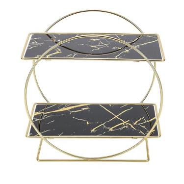 Imagem de Fafeicy Organizador de Balcão de Banheiro Prateleira de Armazenamento de Bancada de 2 Camadas para Cosméticos e Produtos para a Pele Grande Capacidade 26x15x26cm Prateleira de Maquiagem (Preto)