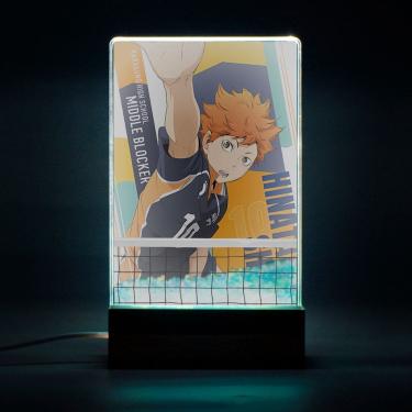 Imagem de Lâmpada de luz noturna Haikyuus Hinata.Shouyou Anime Decor 3D Illu
