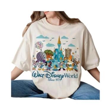 Imagem de Camiseta Retro Mickey Disney World Epcot World Tour Para Férias Em Fam