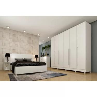 Imagem de Guarda Roupa Casal 6 Portas 8 Gavetas Sevilla Tcil Móveis Neve