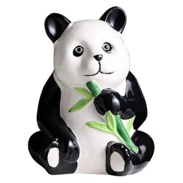 Imagem de Cofrinho de cerâmica panda moeda caixa de dinheiro caixa de economia de dinheiro aniversário e ano novo banco de dinheiro infantil decoração de casa