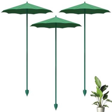 Imagem de Guarda-chuva para Plantas,3 Unidades de Acessórios de Proteção UV para Flores | Guarda-Sol De Jardim Para Plantas - para Jardineiros Varandas Hortaliças Viveiros Canteiros Estufa