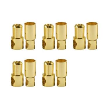 Imagem de Conectores RC Banhados a Ouro 5-8mm Macho Fêmea Adaptador Plugue Banan