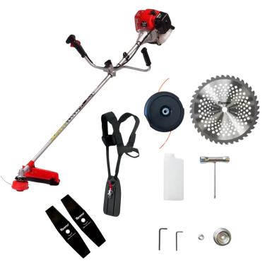 Imagem de Roçadeira A Gasolina Lateral 2T Toyama Tbc43x Com Kit Carretel E 3 Lâminas