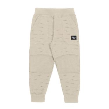 Imagem de Calça Moletom C/ Felpa Infantil Menino Bege Riscas Alakazoo-Masculino
