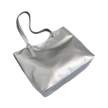 Imagem de Bolsa De Ombro Feminina De Couro Macio De Grande Capacidade, Bolsa Tot