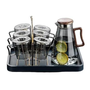 Imagem de x3anggyt5 Conjunto de chaleira fria para uso doméstico, copo de água fria, resistente a altas temperaturas, bule de chá, jarro de chá gelado