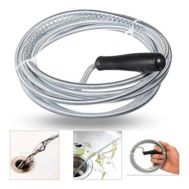 Imagem de Desentupidor Manual Mola Para Pia Esgoto Vaso Ralo 3 Metros