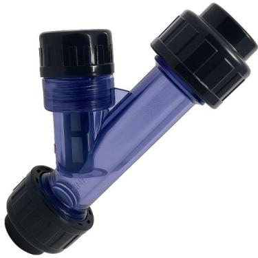 Imagem de Filtro Y PVC-U EPDM PN10 Dupla União Fêmea/Fêmea 1" SCH80 - Aqua Plast