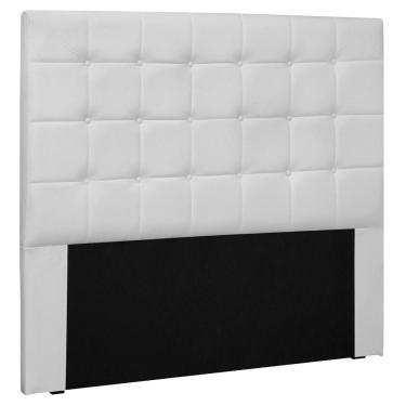 Imagem de Cabeceira Estofada Cama Box Casal Queen Size Verona 160cm Corano Branco - Desk Design