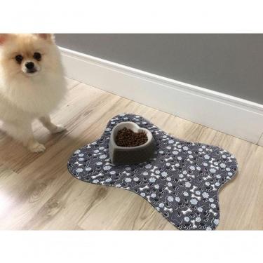 Imagem de Tapete Pet Tecil Antiderrapante Cinza Pet