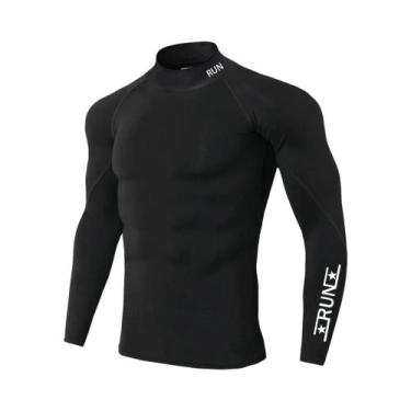 Imagem de Camiseta De Compressão Masculina De Secagem Rápida Para Corrida, Trein