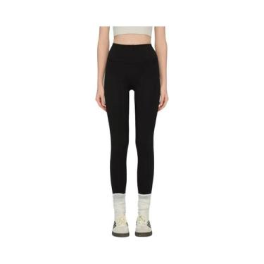 Imagem de Calças De Yoga De Veludo plus Size De Cintura Alta Para Inverno, Leggi