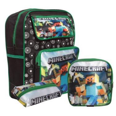 Imagem de Kit Mochila Infantil Escolar Com 3 Peças Volta As Aulas - Plike