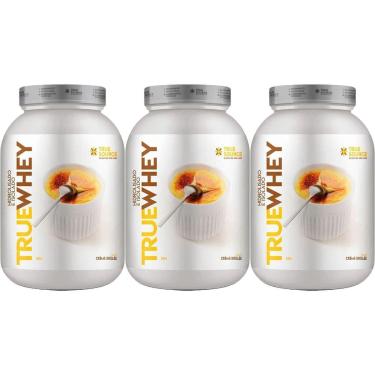 Imagem de Kit 3X True Whey Protein Hidrolisado e Isolado - 837g Vanilla Crème Brûllè - True Source-Masculino