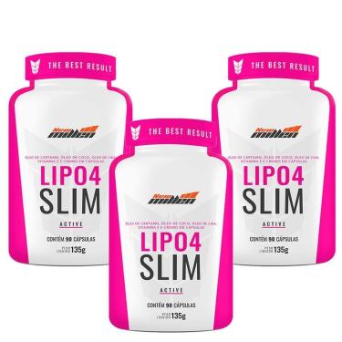 Imagem de Kit 3X Lipo 4 Slim - 90 Cápsulas - New Millen-Masculino