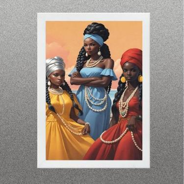 Imagem de Quadro Orixás - Oxum Iemanjá E Iansã 24X18Cm