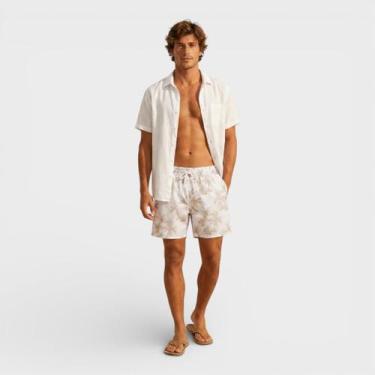 Imagem de Bermuda Masculina Estampada Costa Boy, Bege claro, GG