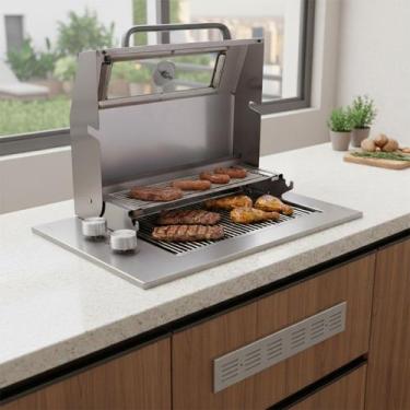 Imagem de Churrasqueira Grill a Gás com Tampa e Veneziana Magnus Titan - Titan E