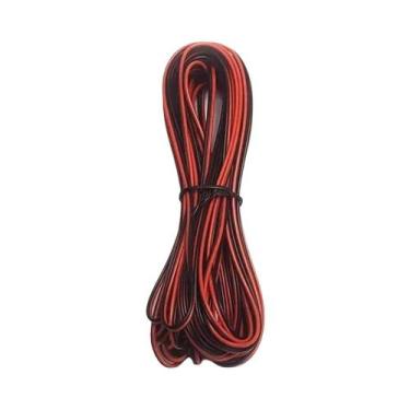 Imagem de Cabo De Extensão LED De 2 Pinos Vermelho E Preto 5m 10m 20m 22AWG Para