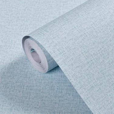 Imagem de Papel de parede Yancorp Tecido texturizado azul claro Peel and Stick