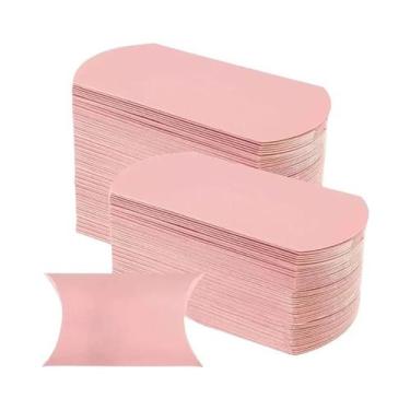 Imagem de Caixas De Presente De Papel Kraft Rosa 50/100PCS Para Doces, Joias, Ca