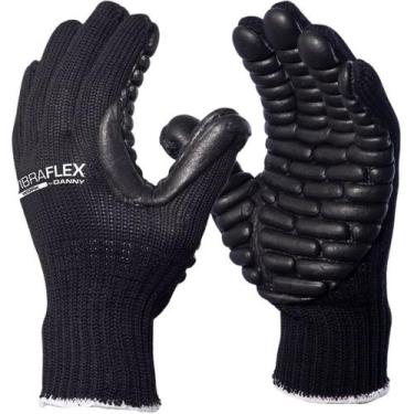 Imagem de Luva Segurança Tricotada Algodão Vibraflex Work EPI Proteção Danny CA 