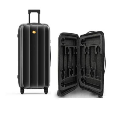 Imagem de Mala De Viagem Colmeia Para 12 Garrafas Espuma Protecao Maxima Winebag Transporte Seguro De Vinho E Espumantes