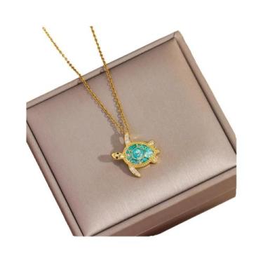 Imagem de Colar Com Pingente De Cobre Banhado a Ouro 18K Para Mulheres, Uso Diár