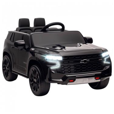 Imagem de Carro Elétrico Infantil Aosom Licensed Chevrolet Tahoe, Bateria 12V 7AH, Controle Remoto para Pais, Luzes LED, Música, Suspensão